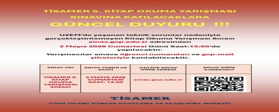 TOGÜ OKUYOR! TOGÜ YARIŞIYOR!